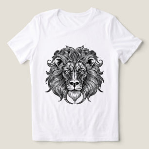 T-shirt En Tri-matière Ligne d'art de lion