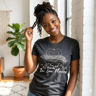 T-shirt En Tri-matière Ligne d'art minimale de teckel Citation drôle de c