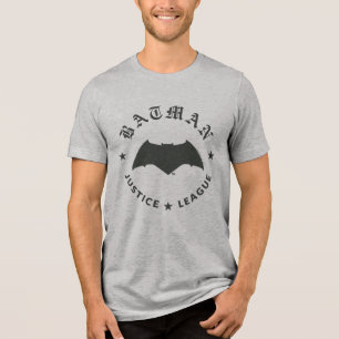 T-shirt En Tri-matière Ligue de Justice Batman Retro Bat Emblem