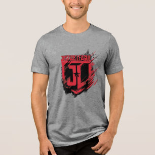 T-shirt En Tri-matière Ligue de Justice Bouclier JL de peinture brossé