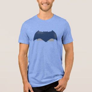 T-shirt En Tri-matière Ligue de Justice Symbole Batman de brosse et dem