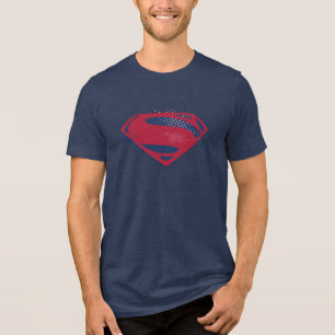 T-shirt En Tri-matière Ligue de Justice Symbole Superman brosse et demi