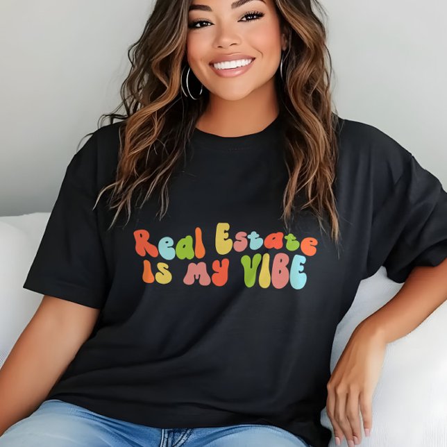 T-shirt En Tri-matière L'Immobilier Est Mon Tee Vibe, Conseiller, Réalisa (Créateur téléchargé)