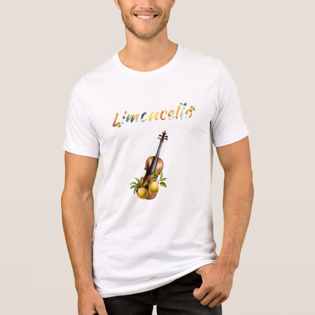 T-shirt En Tri-matière Limoncello amusant violoncelle au citron jouer sur (Recto)