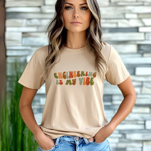 T-shirt En Tri-matière L'Ingénierie Rétro super Est Ma Vibe, Ingénieur