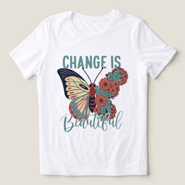 T-shirt En Tri-matière L'inspiration change le beau mot art (Design Recto)