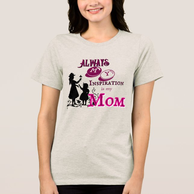 T-shirt En Tri-matière L'inspiration de maman  (Recto)