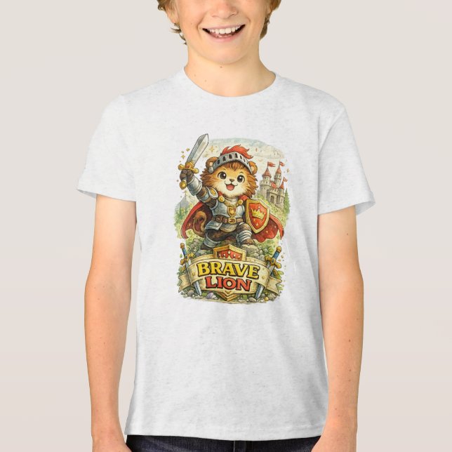 T-shirt En Tri-matière Lion Brave (Recto)