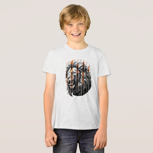 T-shirt En Tri-matière Lion BW (Recto plein)