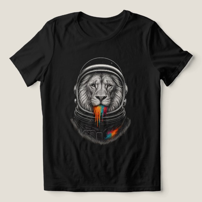T-shirt En Tri-matière Lion cosmique (Design Recto)