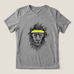 T-shirt En Tri-matière Lion de Hipster