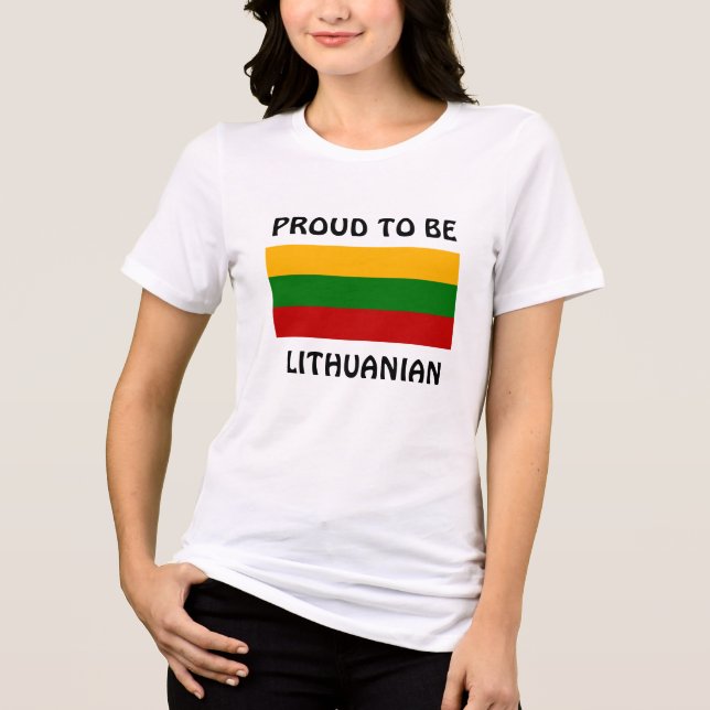 T-shirt En Tri-matière Lithuania: Proud to be Lithuanian (Recto)