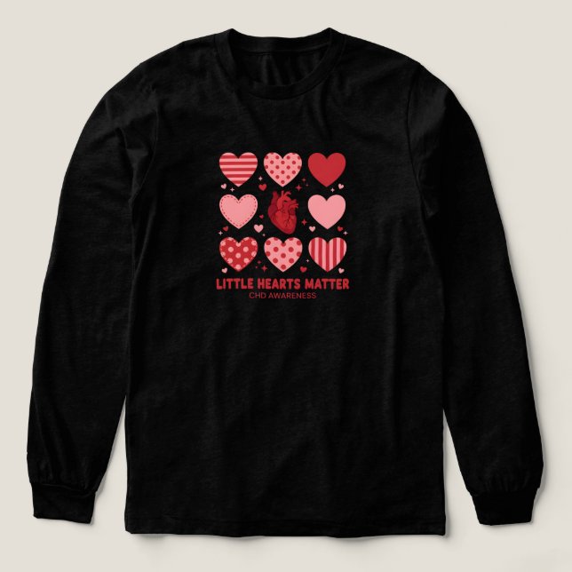 T-shirt En Tri-matière Little Hearts Matter CHD Awareness Month February (Motif devant)