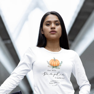 T-shirt En Tri-matière Little Pumpkin arrive bientôt Baby Shower