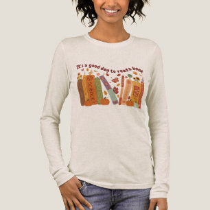 T-shirt En Tri-matière Livre de livres Lovers Shirt, Citrouille et Fall L