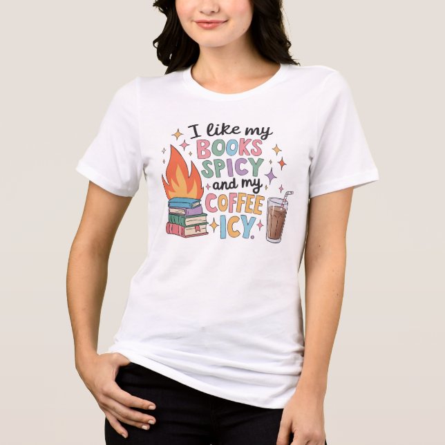 T-shirt En Tri-matière Livres épicés et café glacé (Recto)