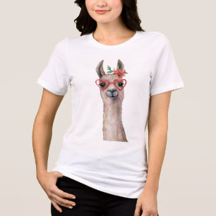 T-shirt En Tri-matière Llama Aquarelle Cute