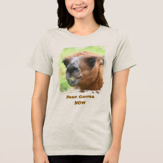 T-shirt En Tri-matière Llama en colère Besoin d'humour de café Drôle 