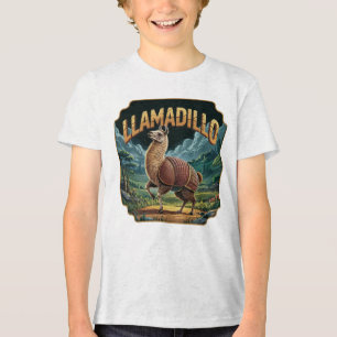 T-shirt En Tri-matière Llamadillo Illustration Combo Créature Drôle