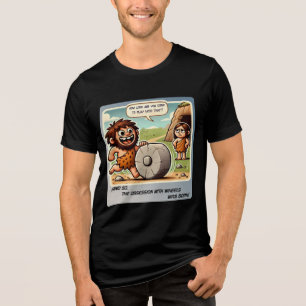 T-shirt En Tri-matière L'Obsession de la première roue - Humour Caveman