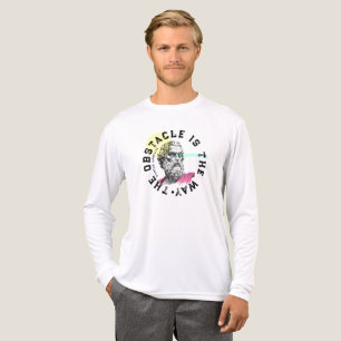 T-shirt En Tri-matière L'Obstacle En Est La Voie - Citation De Marcus Aur