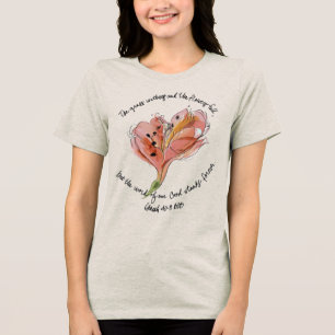 T-shirt En Tri-matière L'œuvre d'art florale La Parole de notre Dieu deme