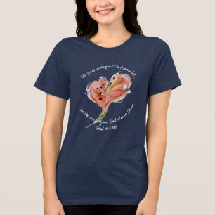 T-shirt En Tri-matière L'œuvre d'art florale La Parole de notre Dieu deme