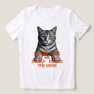 T-SHIRT  EN TRI-MATIÈRE LOGIQUE FÉLINE