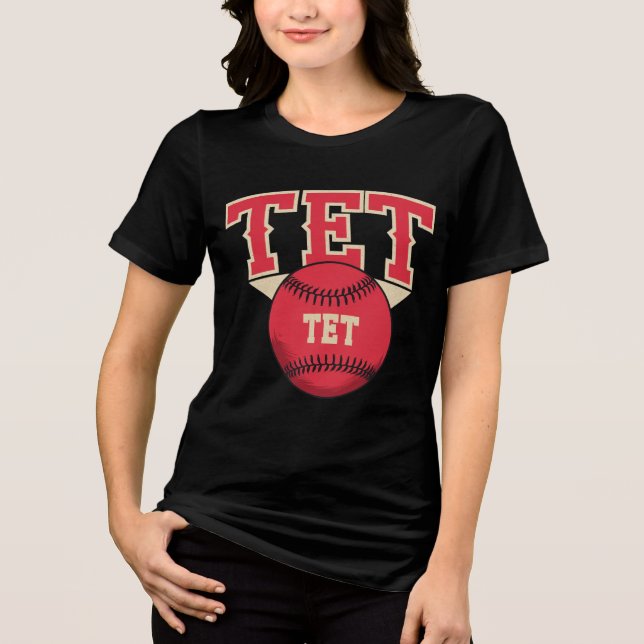 T-shirt En Tri-matière Logo de baseball TET (Recto)