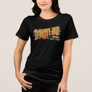 T-shirt En Tri-matière Logo de friandise d'Halloween de Scooby-Doo