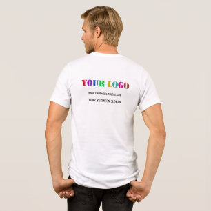 T-shirt En Tri-matière Logo de l'entreprise personnalisée et texte votre