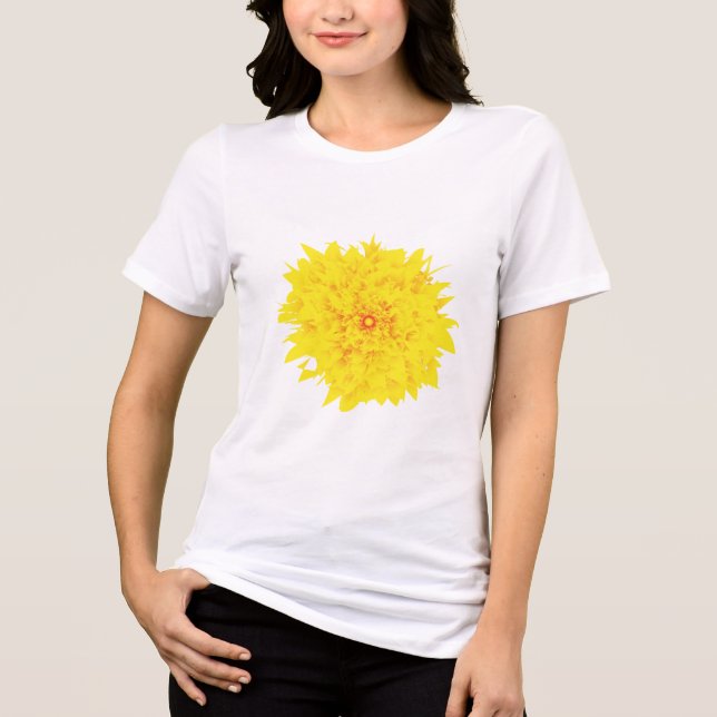 T-shirt En Tri-matière Logo de réglage des fleurs (Recto)