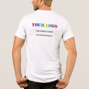 T-shirt En Tri-matière Logo de votre entreprise Texte personnalisé Entrep