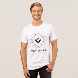 T-shirt En Tri-matière Logo d'entreprise personnalisé simple et promotion