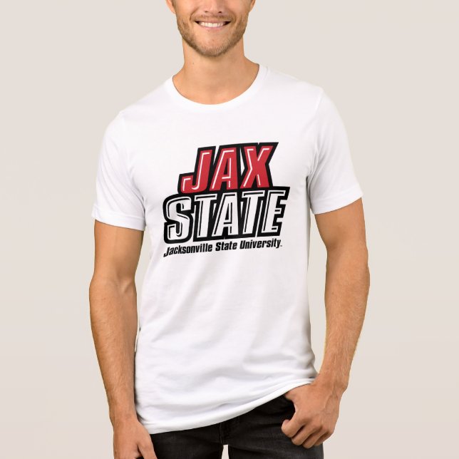 T-shirt En Tri-matière Logo d'état de Jacksonville State University JAX S (Recto)