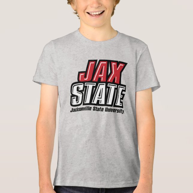 T-shirt En Tri-matière Logo d'état de Jacksonville State University JAX S (Recto)