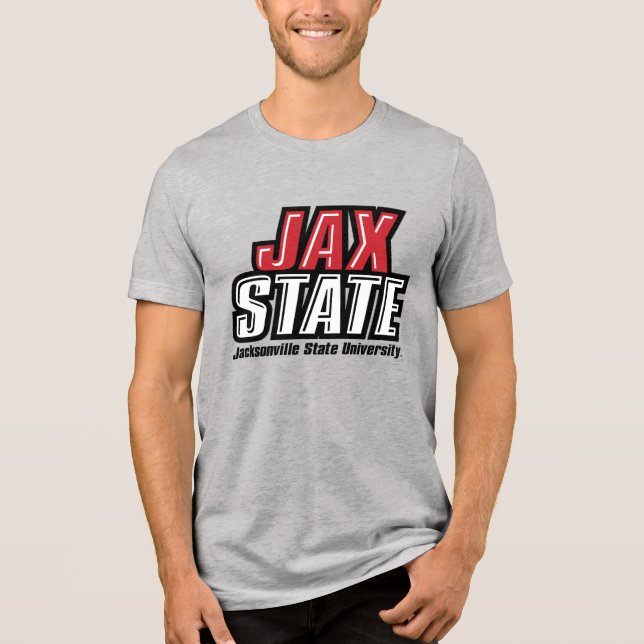 T-shirt En Tri-matière Logo d'état de Jacksonville State University JAX S (Recto)