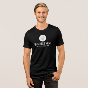 T-shirt En Tri-matière Logo et nom d'entreprise personnalisés Modèle Mens