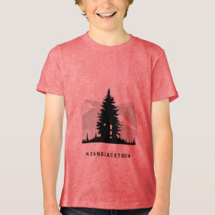 T-shirt En Tri-matière Logo minimaliste noir et blanc pour Constru canadi
