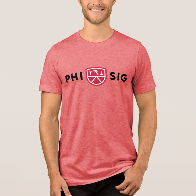 T-shirt En Tri-matière Logo Phi Sigma Kappa (Recto)