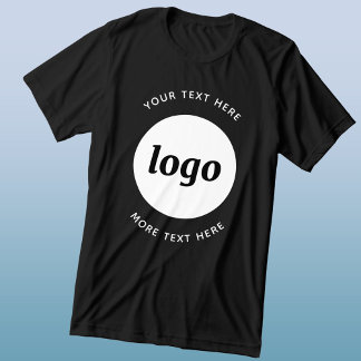 T-shirt En Tri-matière Logo Simple Avec Texte Professionnel Promotionnel