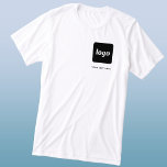 T-shirt En Tri-matière Logo simple et T-shirt Entreprise textuel<br><div class="desc">Logo simple et t-shirt d'affaires texte personnalisé. Remplacez le logo et le texte par le vôtre pour customiser. Portez-les vous-même,  donnez-les à vos employés et collègues,  vendez-les à vos clients ou à vos clients ou donnez-les comme matériel promotionnel pour inspirer la fidélité de vos clients.</div>