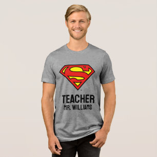 T-shirt En Tri-matière Logo Superman personnalisé de l'enseignant