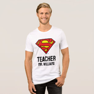 T-shirt En Tri-matière Logo Superman personnalisé de l'enseignant