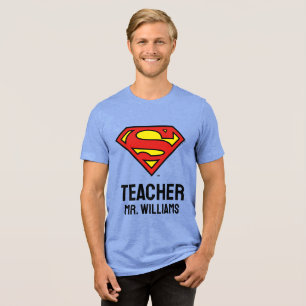 T-shirt En Tri-matière Logo Superman personnalisé de l'enseignant