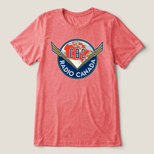 T-shirt En Tri-matière Logo Tri-blend CBC 1940 (Design Recto)