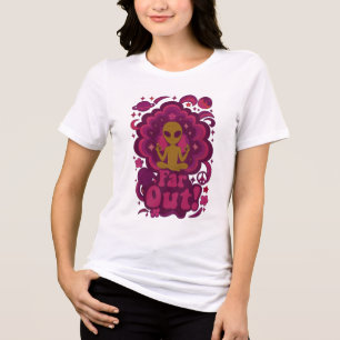 T-shirt En Tri-matière Loin ! Méditation Alien Psychedelique – Rétro Cosm