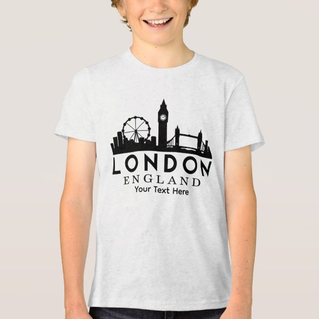 T-shirt En Tri-matière London City Landmark Travel Design (Recto)