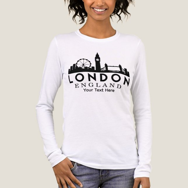 T-shirt En Tri-matière London City Landmark Travel Design (Recto)