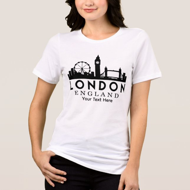 T-shirt En Tri-matière London City Landmark Travel Design (Recto)